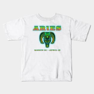 Aries 9b Blue Kids T-Shirt